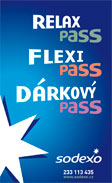 Přijímáme poukazy Relax Pass, Flexi Pass a Dárkový Pass